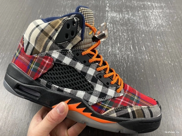 Plaid Jordan Retro  5 FD4814-008 0719